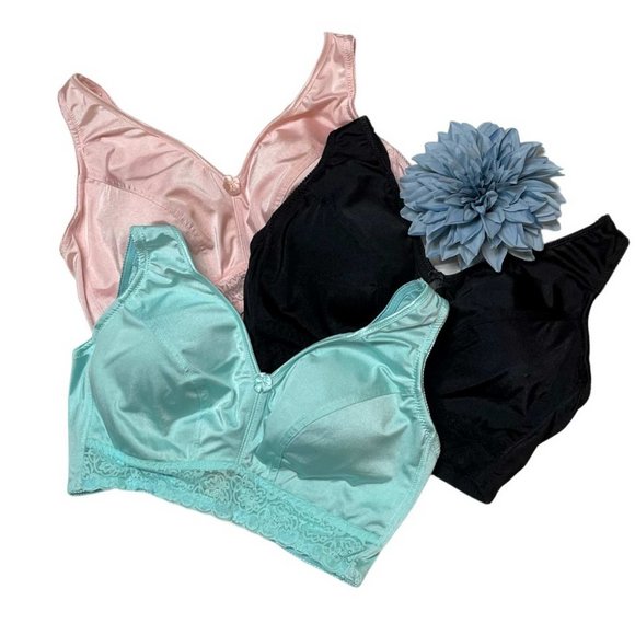 Rhonda Shear Pin-Up Bra With Lace Back Detail 3 Pack